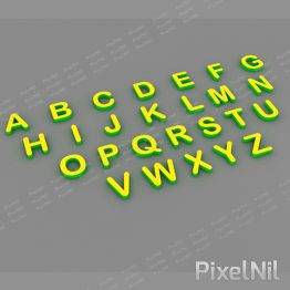 Alphabets 03 P3D15