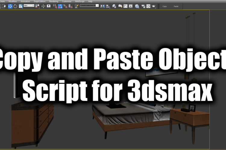 Copy and Paste Objects Script for 3dsmax hindi tutorial