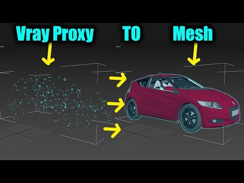 CONVERT VrayProxy TO Mesh Object Without Texture Missing