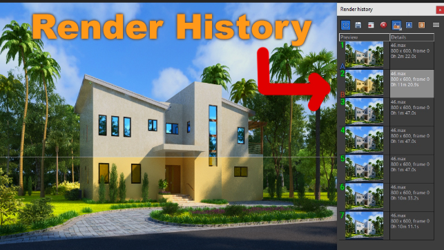 Setup Render History In 3dsmax