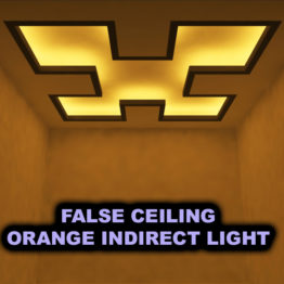 FALSE CEILING ORANGE INDIRECT LIGHT 02