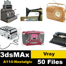 A114-Nostalgic Items 3D Model