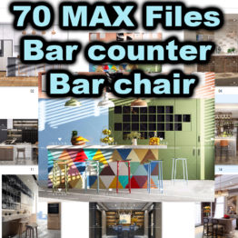 Bar counter bar chair