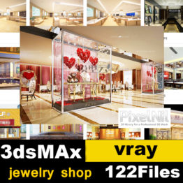 Jewelry shop 3D model collection