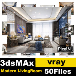 modern living room 50 files