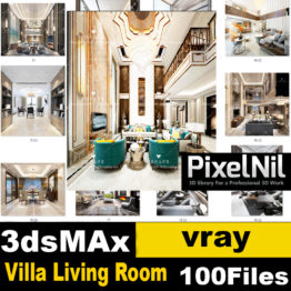 Villa living room 100 sets