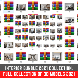 INTERIOR BUNDLE 2021 COLLECTION. FULL COLLECTION OF 3D MODELS 2021