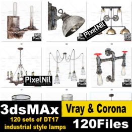 120 sets of DT17 industrial style lamps