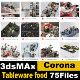 Tableware food corona