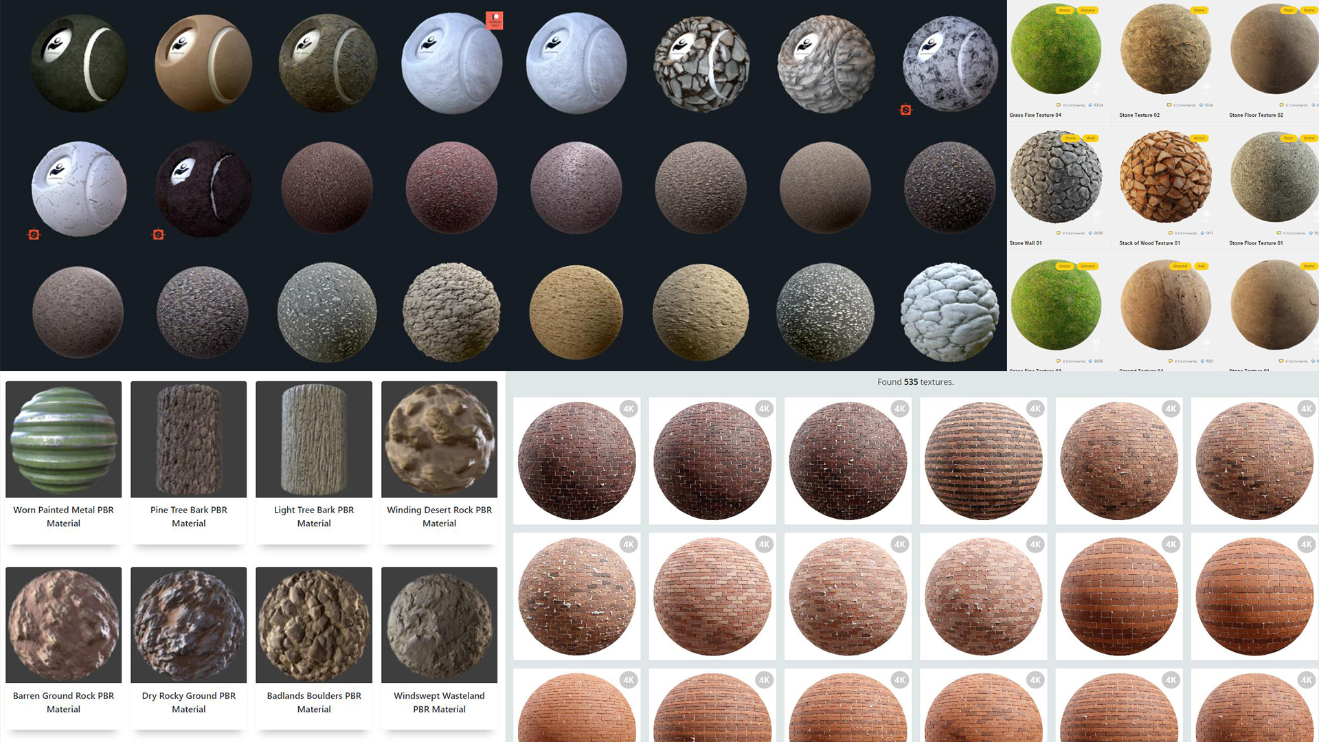 TOP 9 website for Free PBR textures