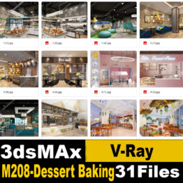 M208-Dessert Baking 3d Model