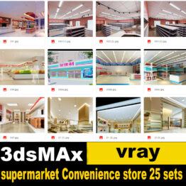 supermarket convenience store 25 sets
