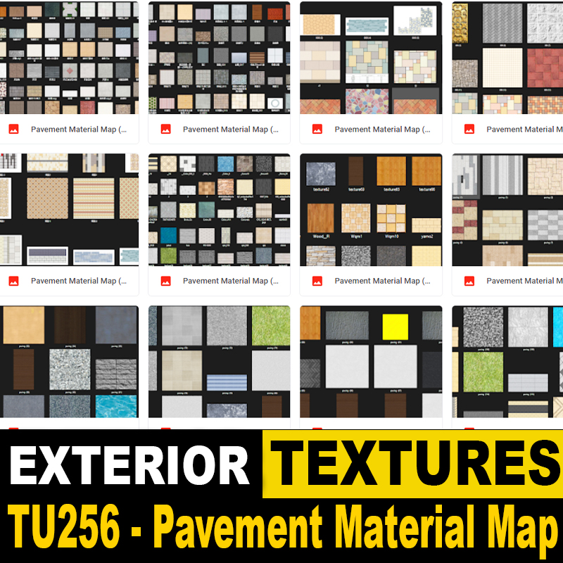 TU256 – Pavement Material Map