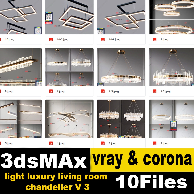 light luxury living room chandelier V 3