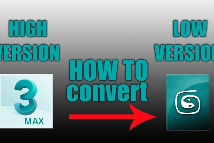 how to convert high FILE INTo Low version 3dsmax FILE   (easy tutorials)