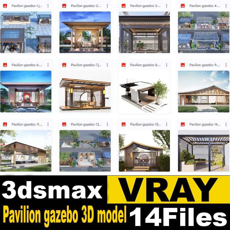 Pavilion gazebo 3D model
