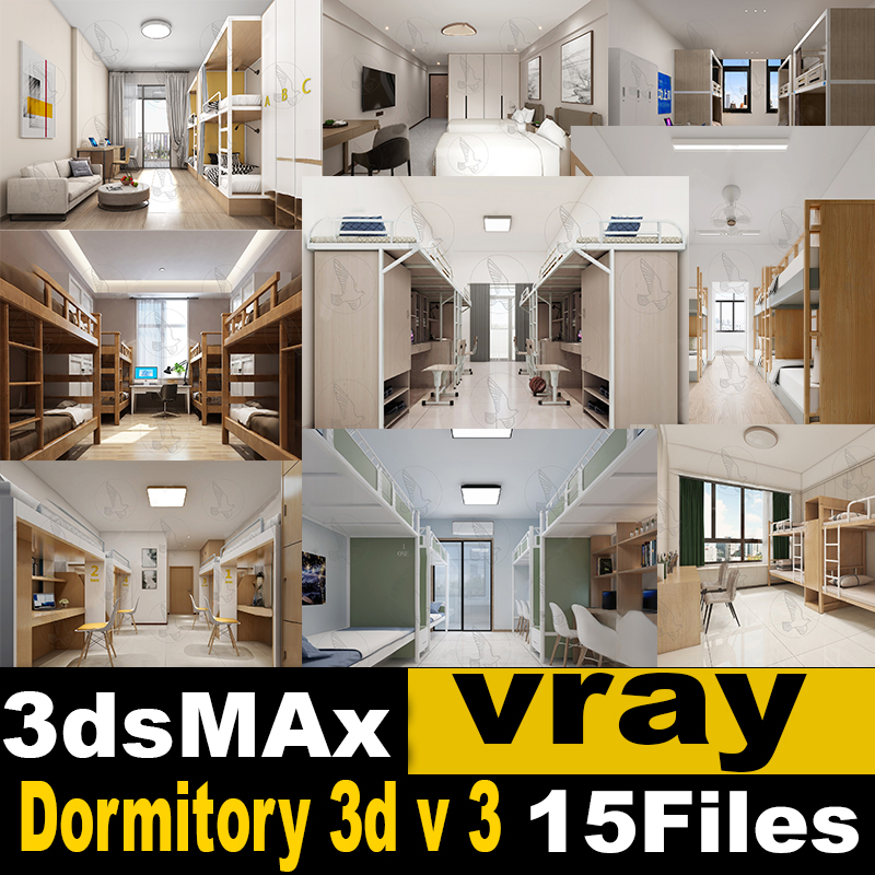 Dormitory 3d model Vol 3