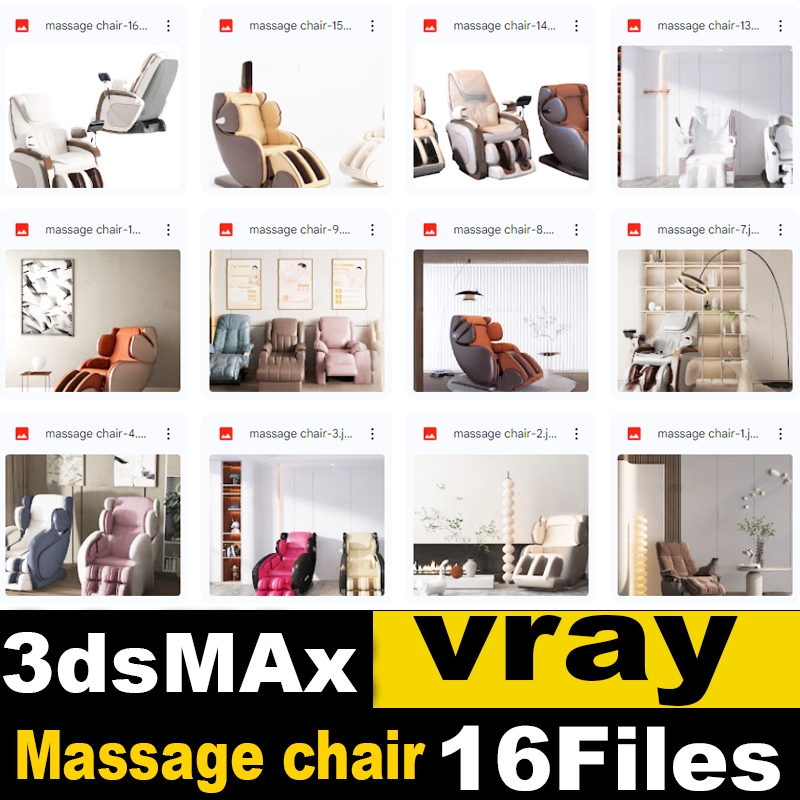-massage chair 3D model