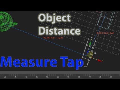 3DSMAX Object Distance Measure Tap Script