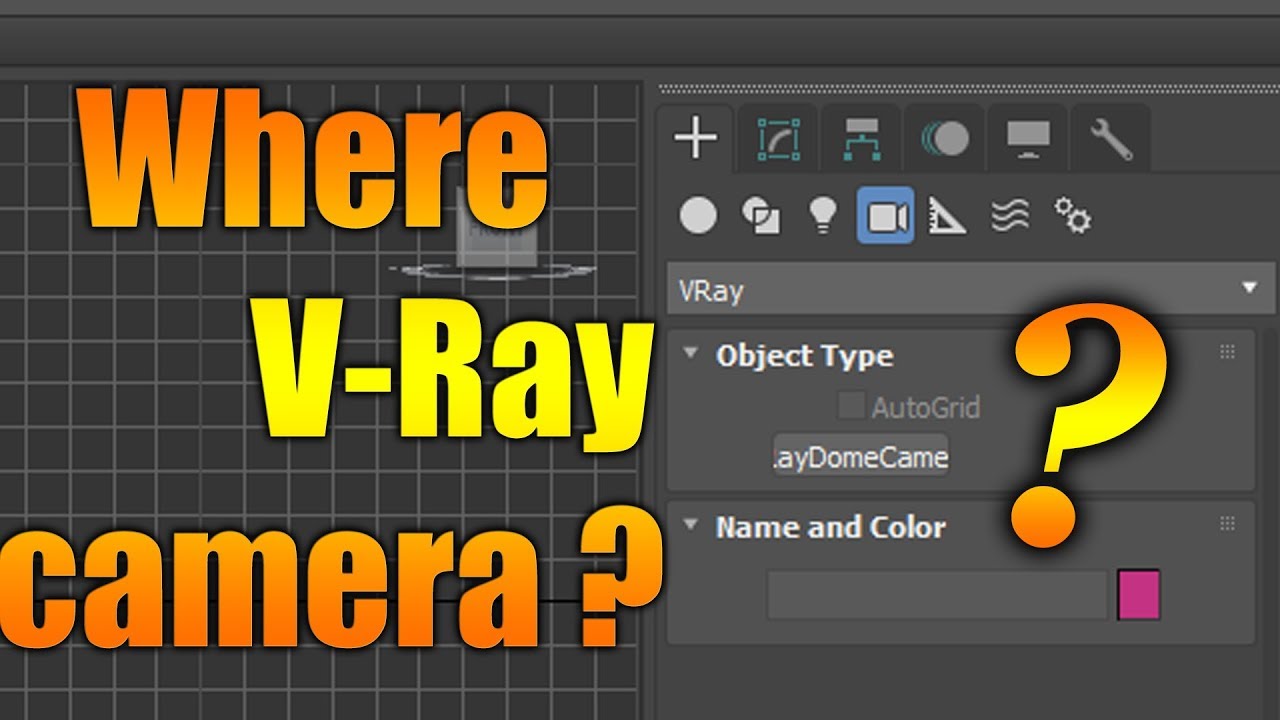 Where V-Ray Camera | V-Ray 3.0 to 3.6 | how many camera ?