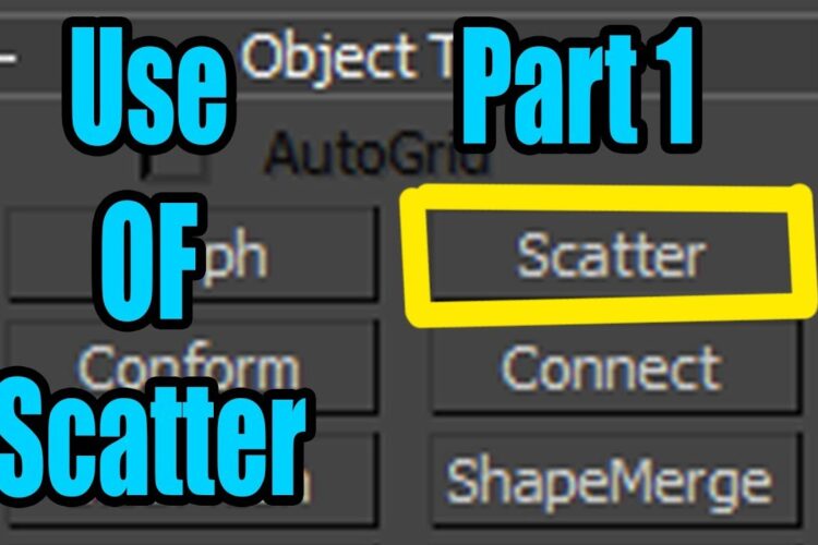 What use of  “SCATTER”  Compound Object in 3DsMax PART 1