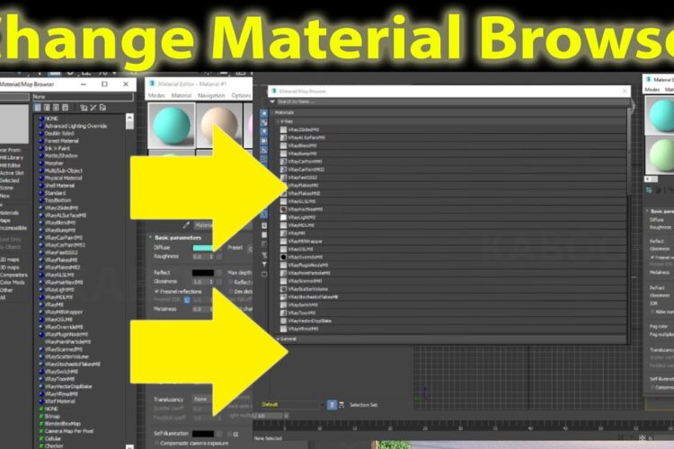 3ds Max Classic-Style Material Browser To New Material Browser