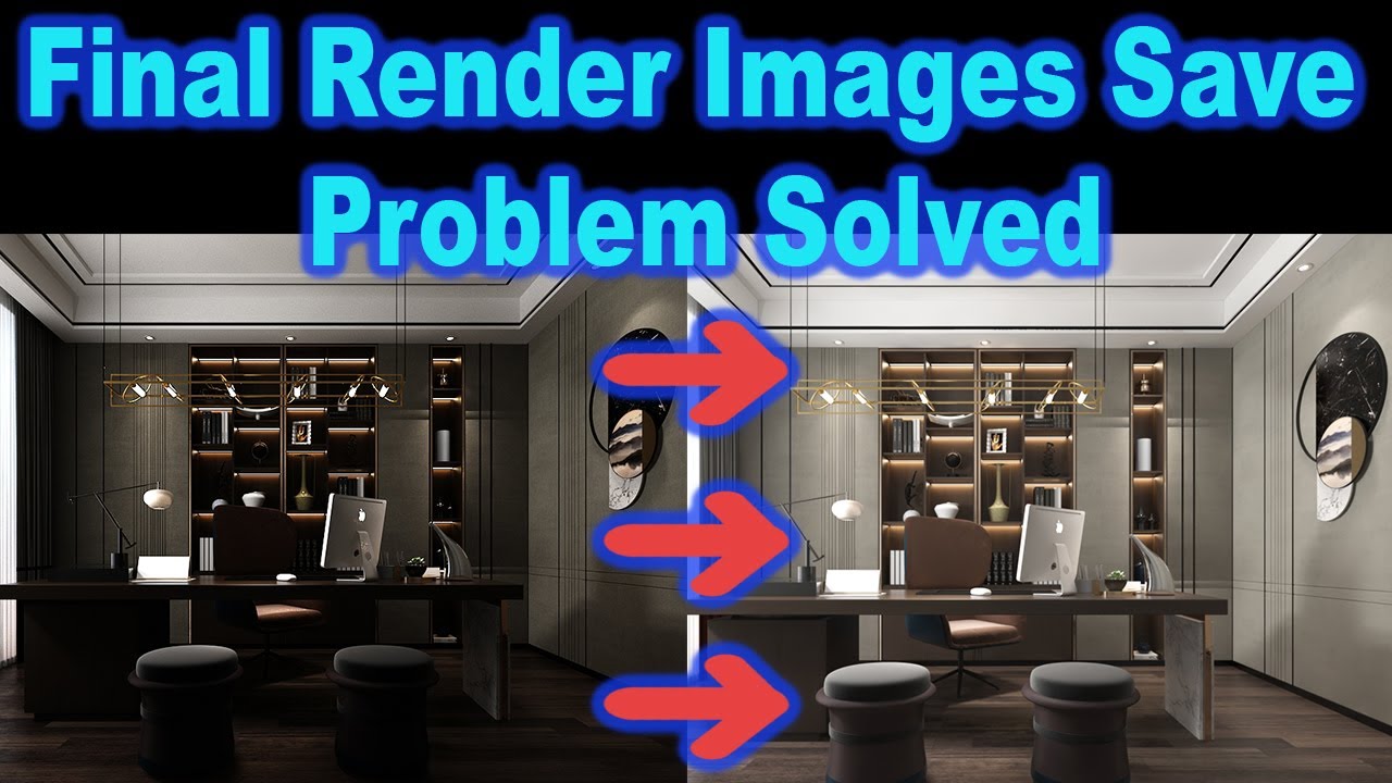 Solve Problem In Saving Final Render Image Hindi Tutorial