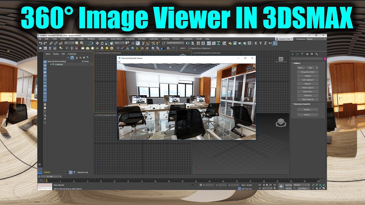 360° image Viewer In 3dsmax Tutorial