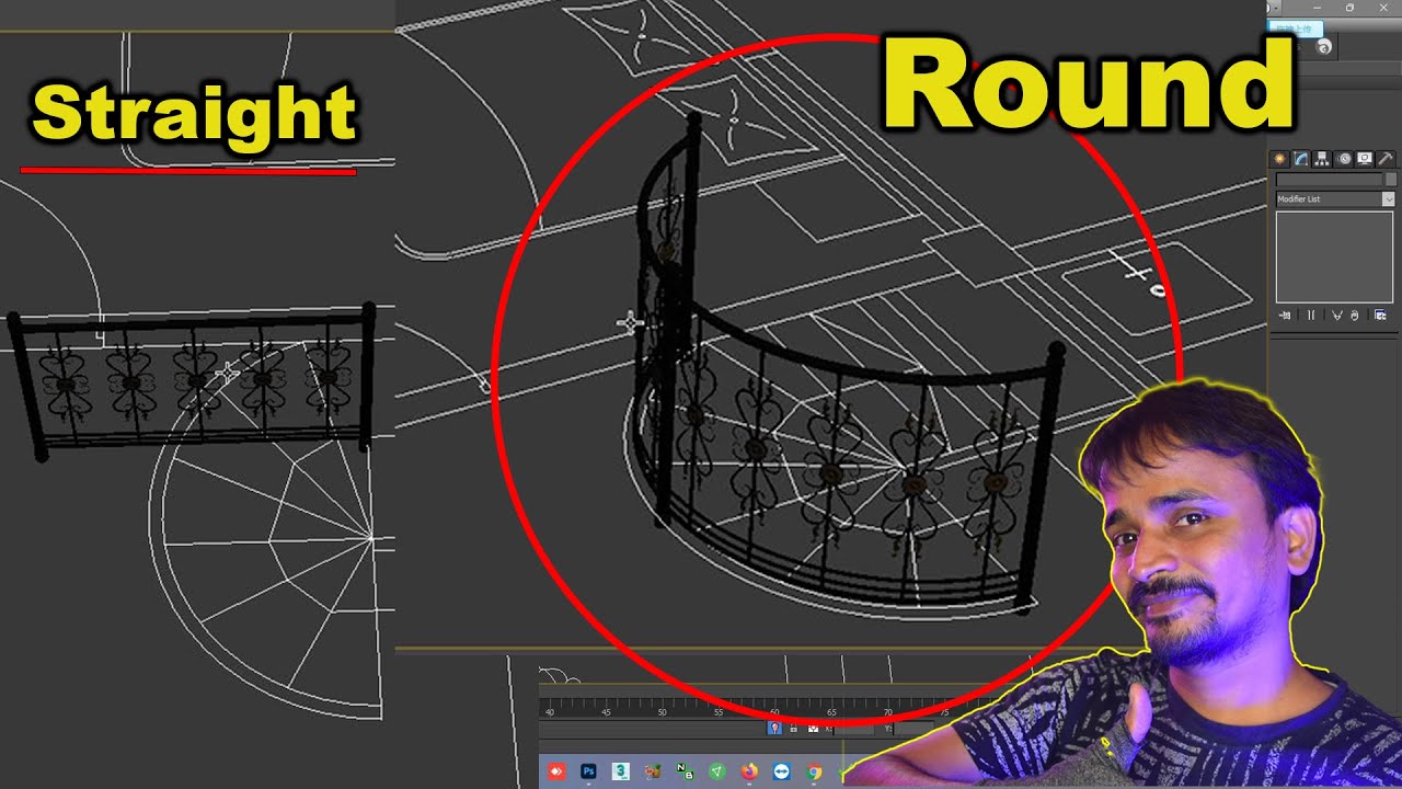 Make Straight To Round  NO Plugin  |3dsmax | Vray  kaboomtechx