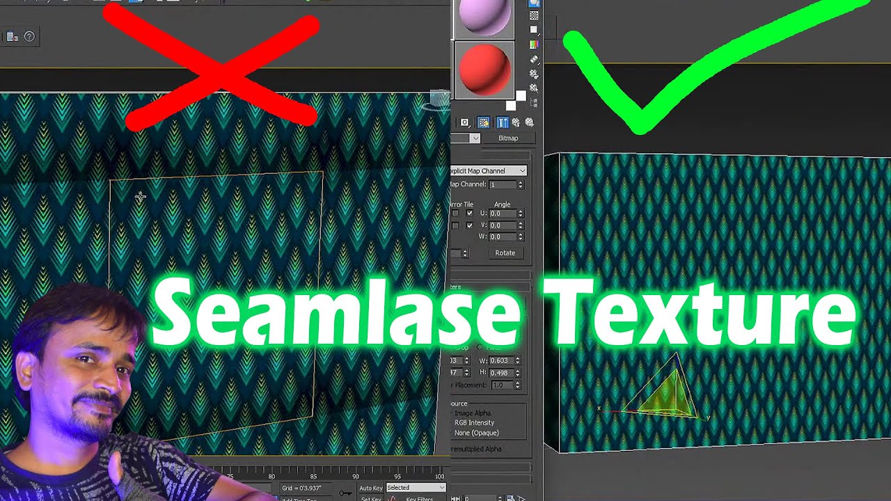 Image ko Seamless texture Banao|3dsmax| vray|  kaboomtechx