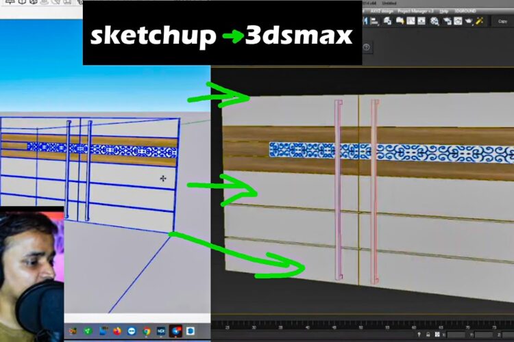 Sketchup ki File ko 3dsmax me kaise open kre ? | kaboomtechx live highlight