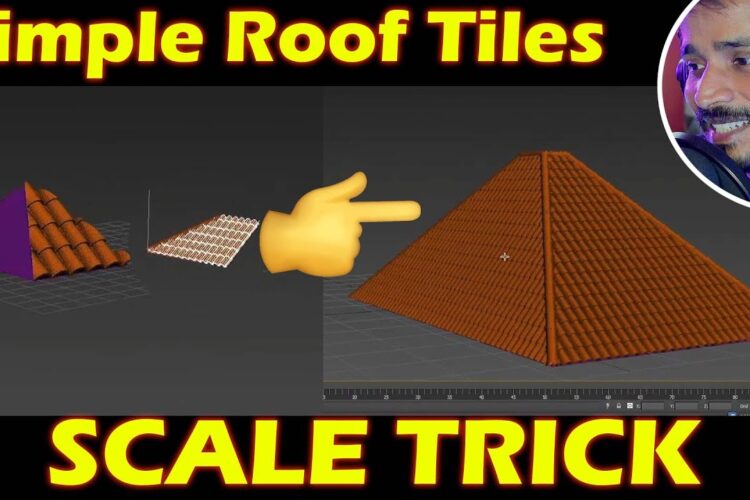 Simple Roof Tiles SCALE PROBLEM SOLVE 😍😗🤔| kaboomtechx