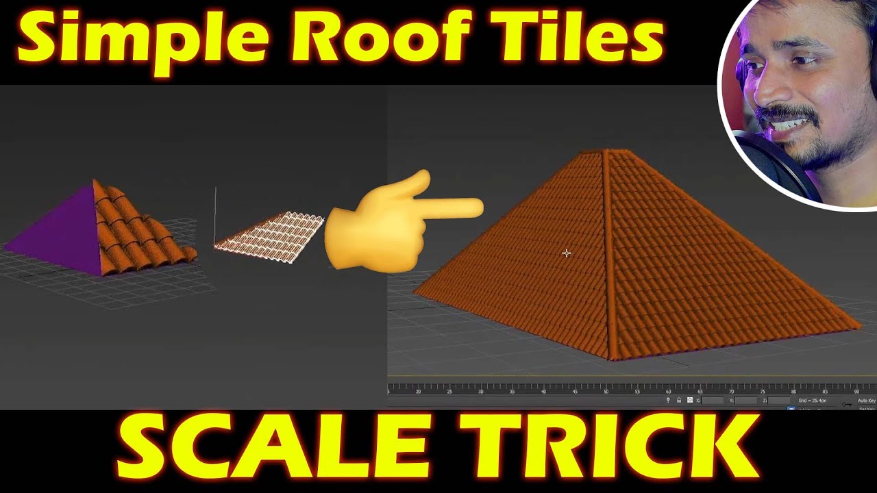 Simple Roof Tiles SCALE PROBLEM SOLVE 😍😗🤔| kaboomtechx