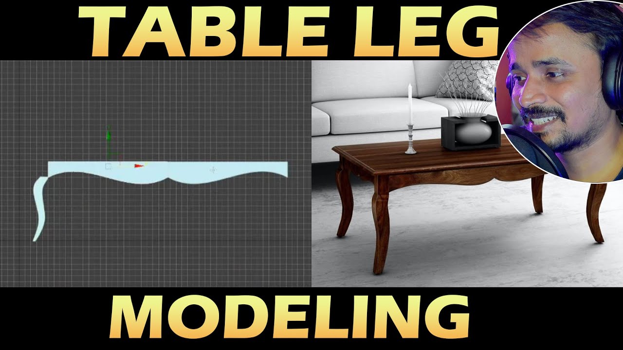 Table leg Modeling 😍| kaboomtechx