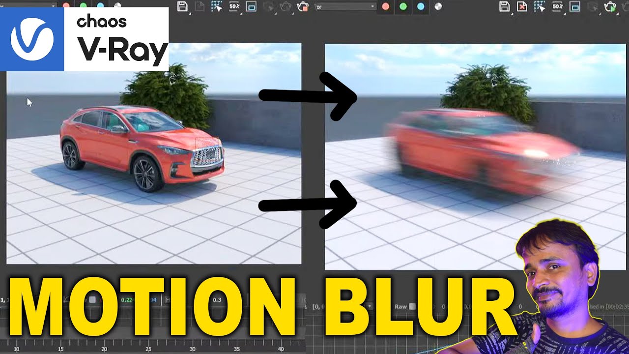 Motion Blur Kaise Dale V-Ray Render me | kaboomtechx | Hindi