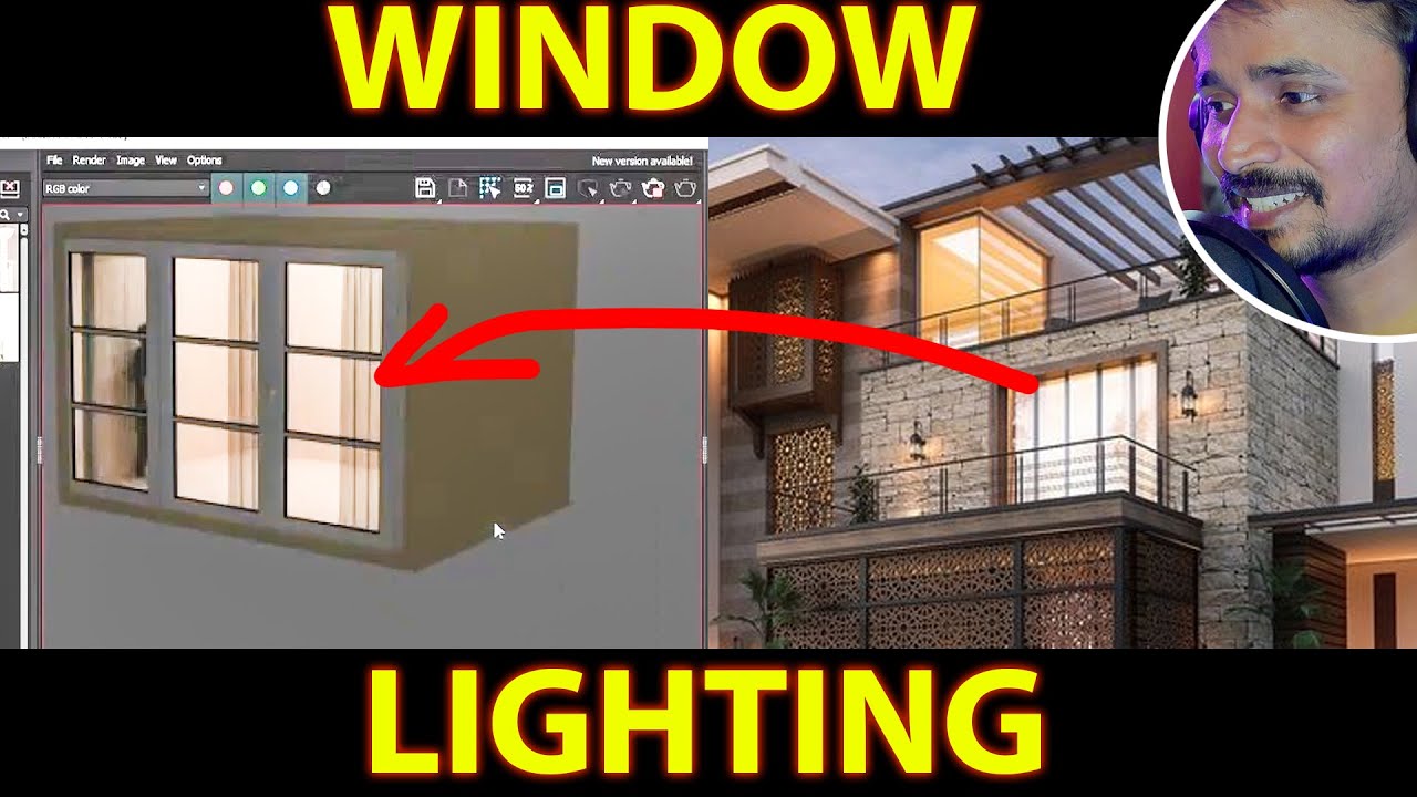 WINDOW  LIGHTING| 3DSMAX VRAY kaboomtechx