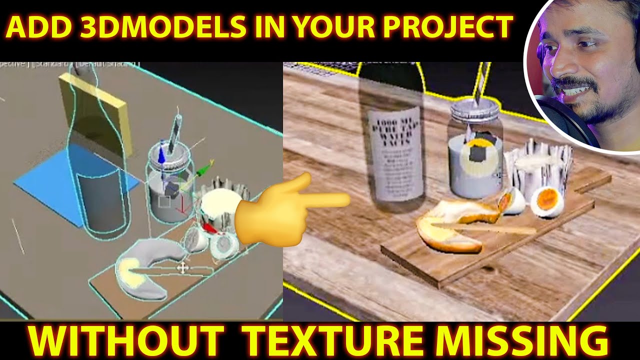 ADD 3DMODELS IN YOUR PROJECT WITHOUT MISSING TEXTURE | kaboomtechx