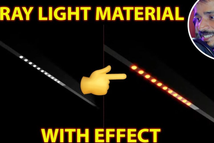 VRAY LIGHT MATERIAL WITH EFFECT | kaboomtechx
