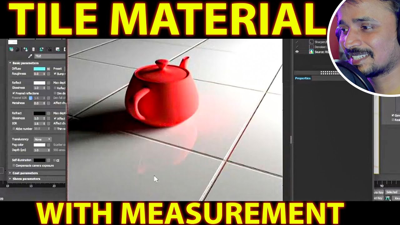 MAKE TILE MATERIAL WITH MEASUREMENT | kaboomtechx