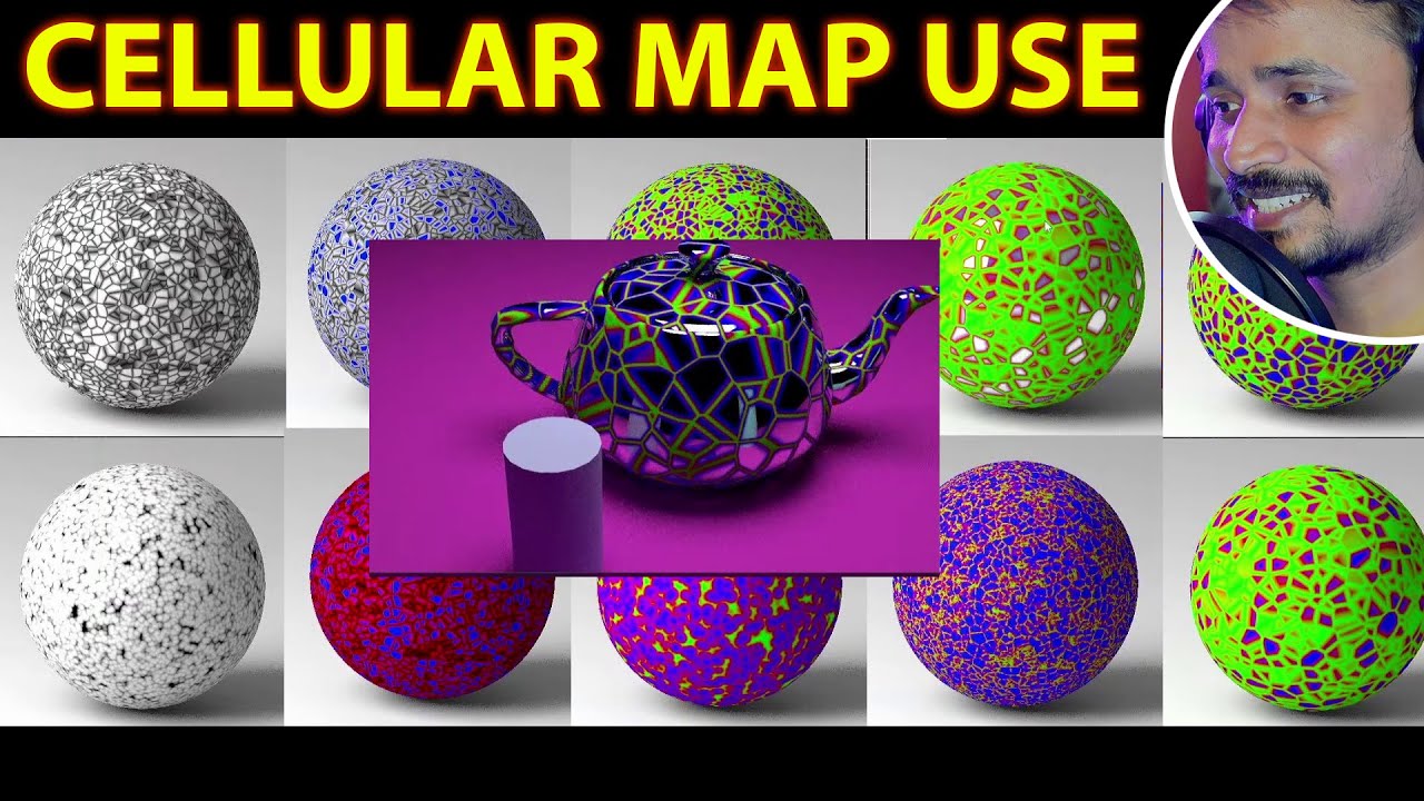 CELLULAR MAP USE IN 3DSMAX | kaboomtechx