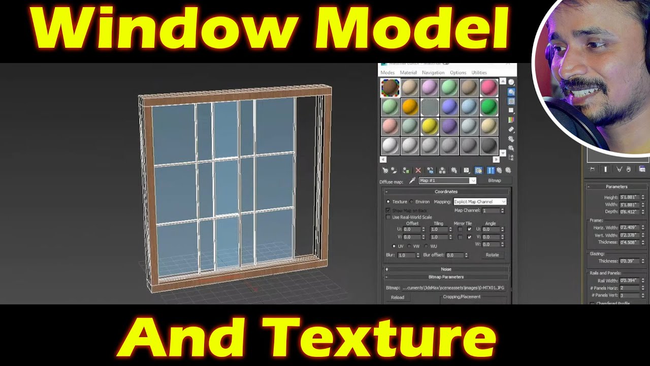 3d window modeling 3dsmax🤔😍 | kaboomtechx