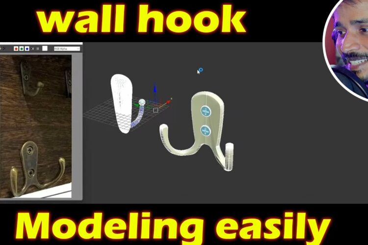 Wall Hook modeling | kaboomtechx