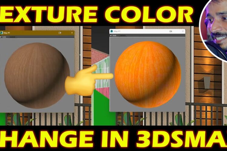 TEXTURE COLOR CHANGE IN 3DSMAX EASLY😍😍🤗 | kaboomtechx