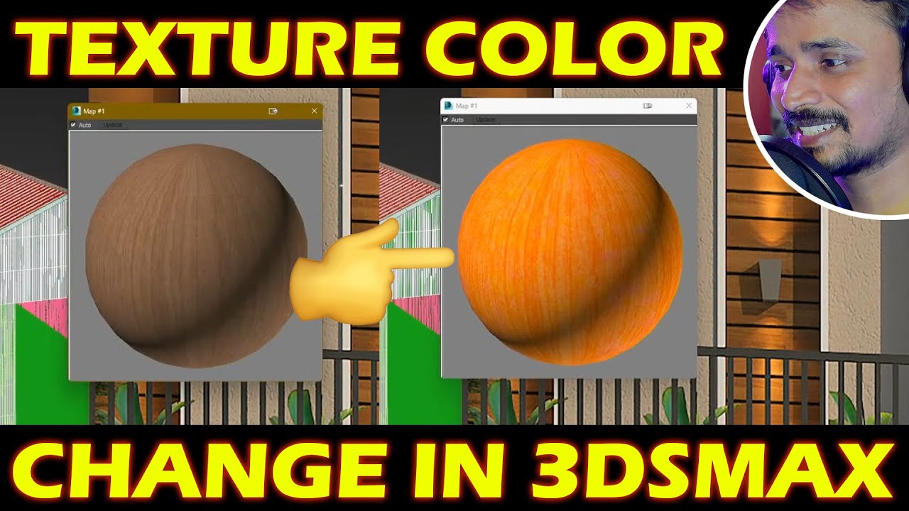 TEXTURE COLOR CHANGE IN 3DSMAX EASLY😍😍🤗 | kaboomtechx