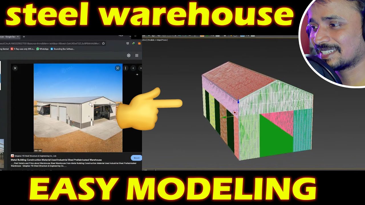 STEEL WAREHOUSE MODELING | kaboomtechx