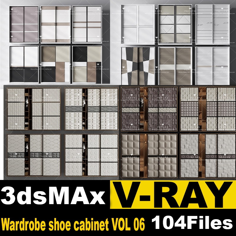06 - Wardrobe shoe cabinet 3d model