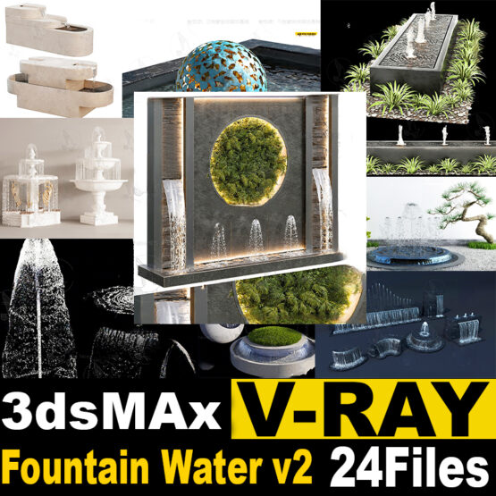 Fountain Water Feature 3D