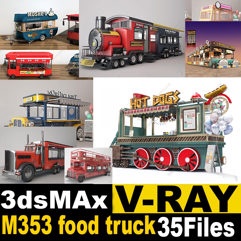 M353 food truck 3D model