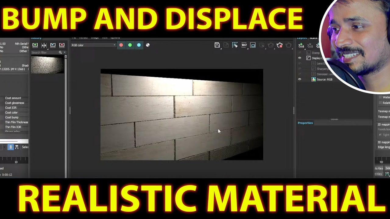 BUMP AND DISPLACE WITH VRAY | kaboomtechx