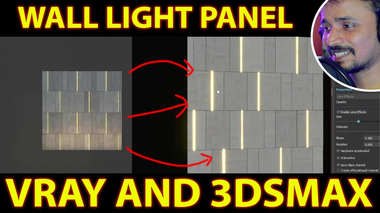 wall light panel  bano 3dsmax me | kaboomtechx